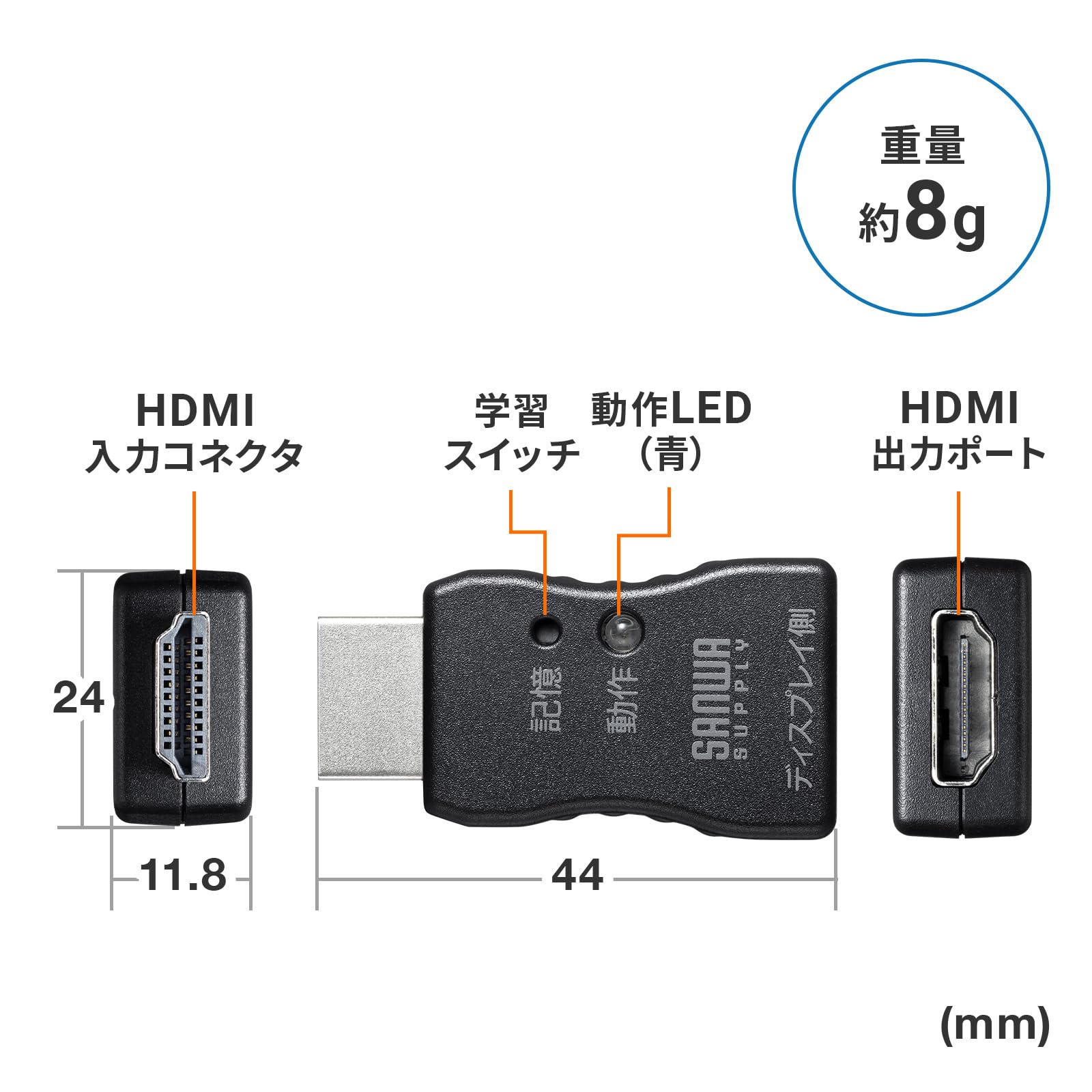 Amazon.co.jp: サンワサプライ アウトレット HDMI EDID保持器